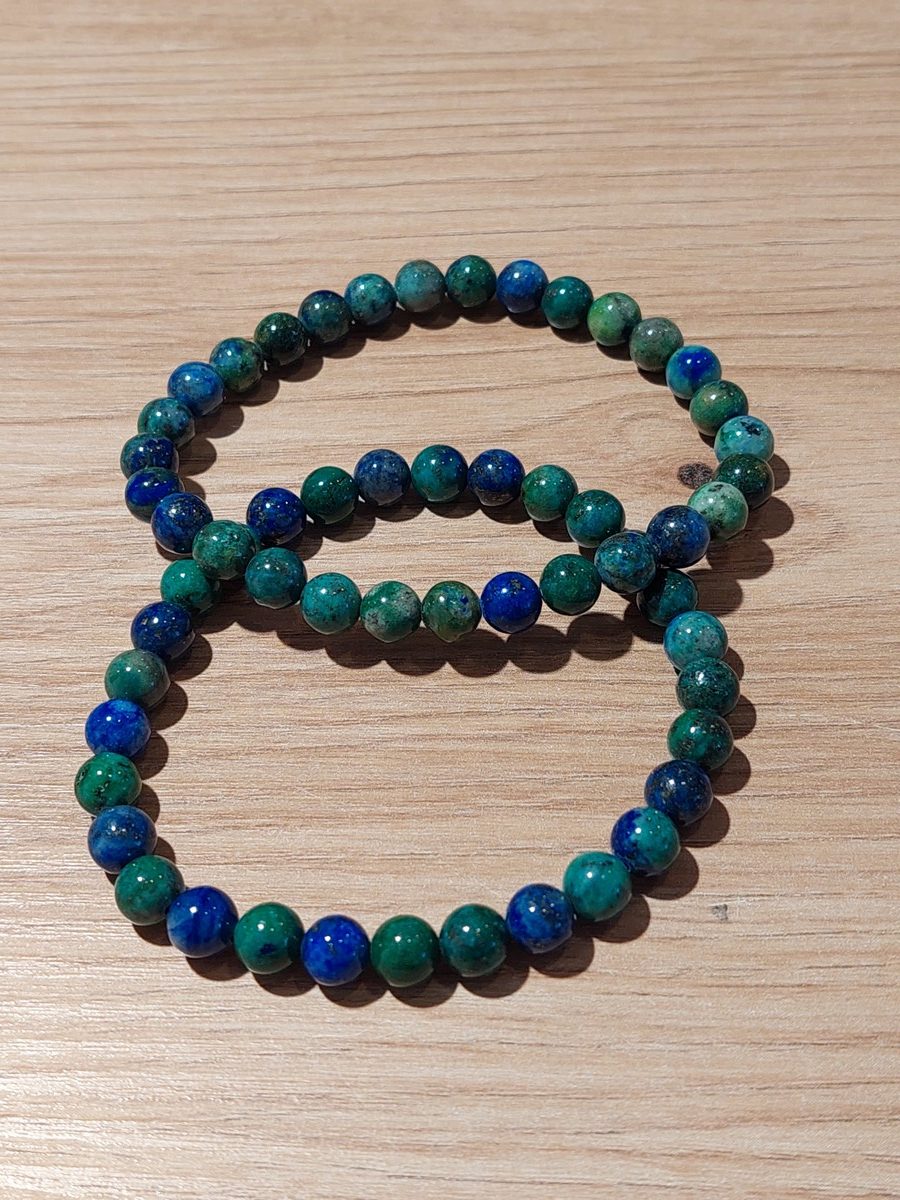 Bracelet en Azurite Malachite | Boutique suisse de minéraux du monde & lithothérapie