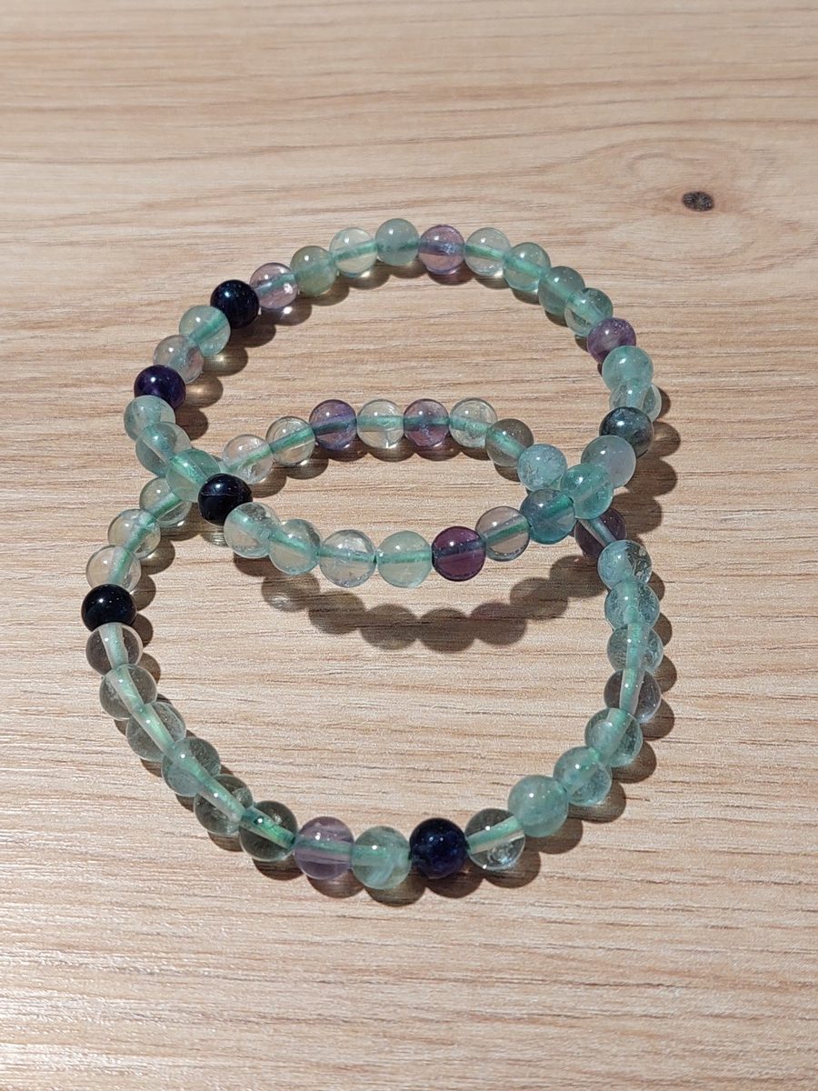 Bracelet en Fluorine multicolor | Boutique suisse de pierres du monde & lithothérapie