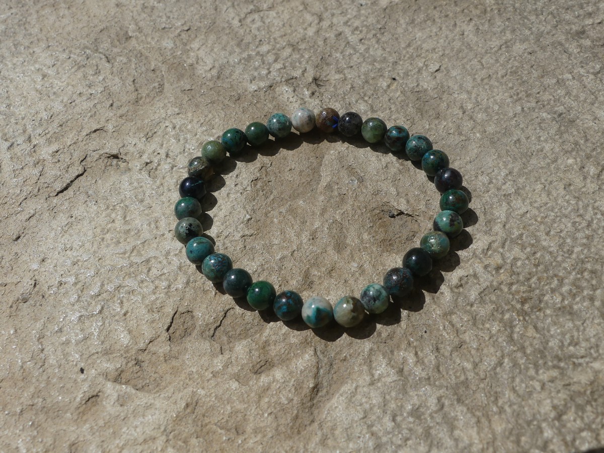 Bracelet Chrysocolle | Boutique suisse lithothérapie & minéraux du monde