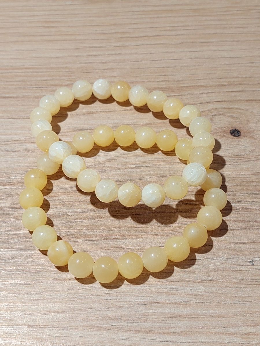 Bracelet en Calcite | Boutique suisse de pierres du monde & lithothérapie