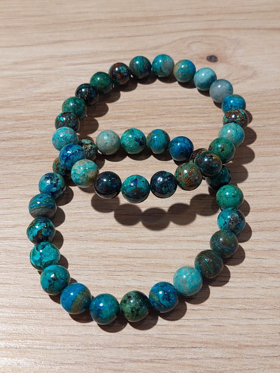 Bracelet en Chrysocolle | Boutique suisse lithothérapie & minéraux du monde