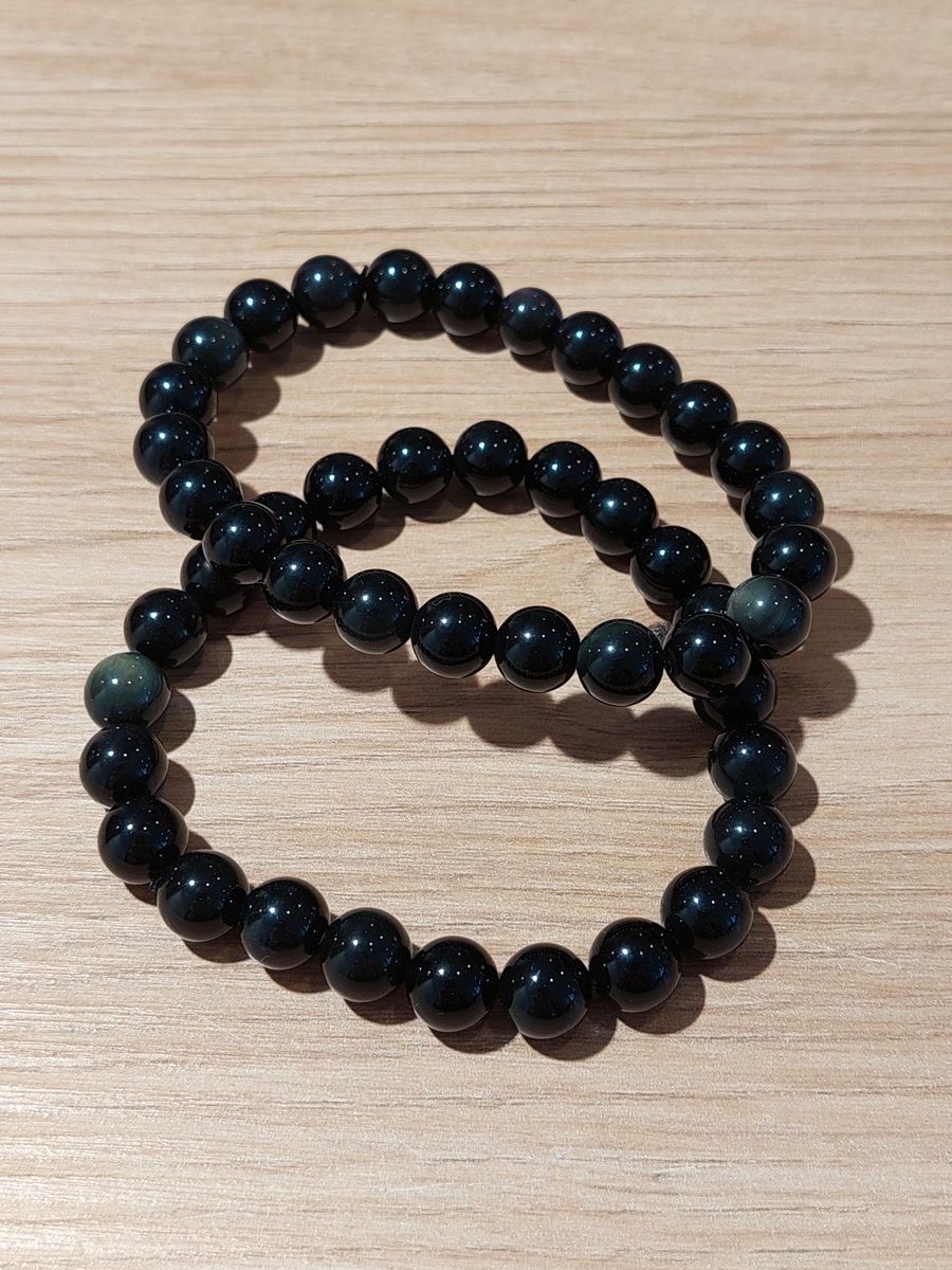 Bracelet en Obsidienne arc-en-ciel | Boutique suisse de pierres du monde & lithothérapie