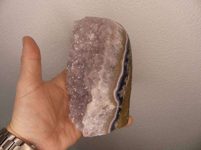 Géode d'Améthyste bord polis d'Uruguay | Boutique suisse de pierres du monde & lithothérapie