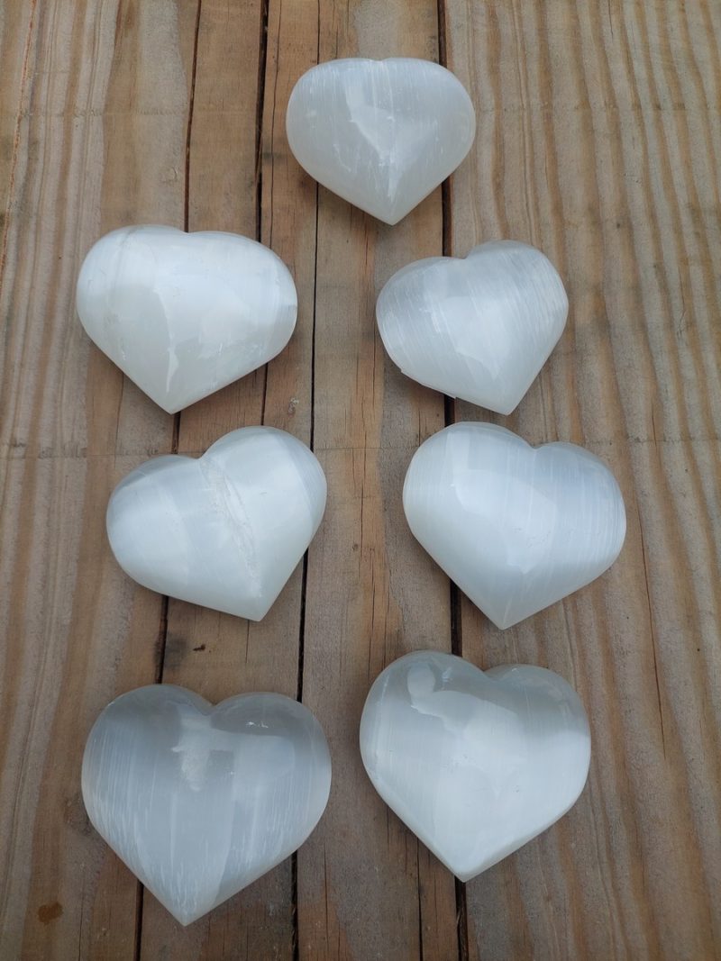 Coeur en Sélénite | Boutique de minéraux & lithothérapie
