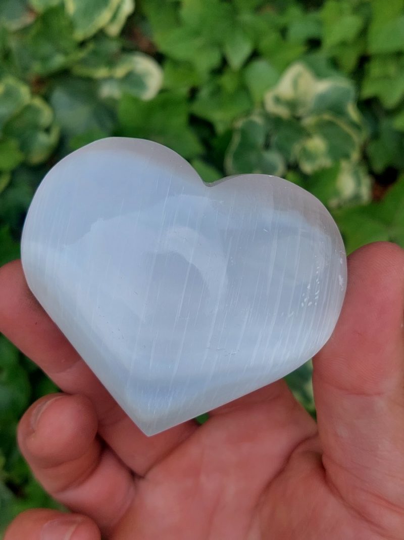 Coeur en Sélénite | Boutique de minéraux & lithothérapie
