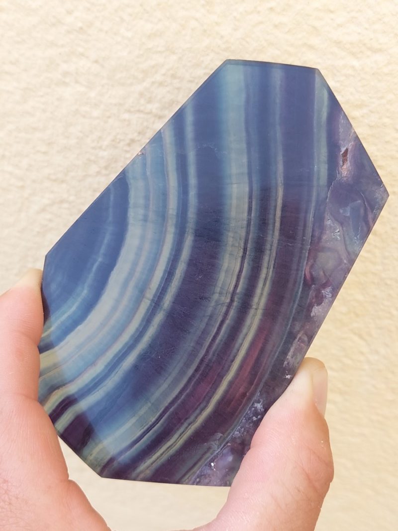 Plaque polie de Fluorite multicolore | Boutique suisse minéraux du monde et lithothérapie