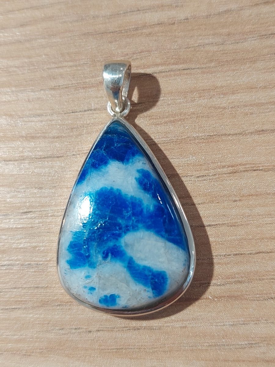 Pendentif en Afghanite et argent | Boutique Suisse La Géode