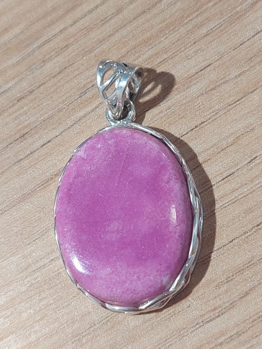 Pendentif en Cobaltocalcite et argent | Boutique Suisse La Géode