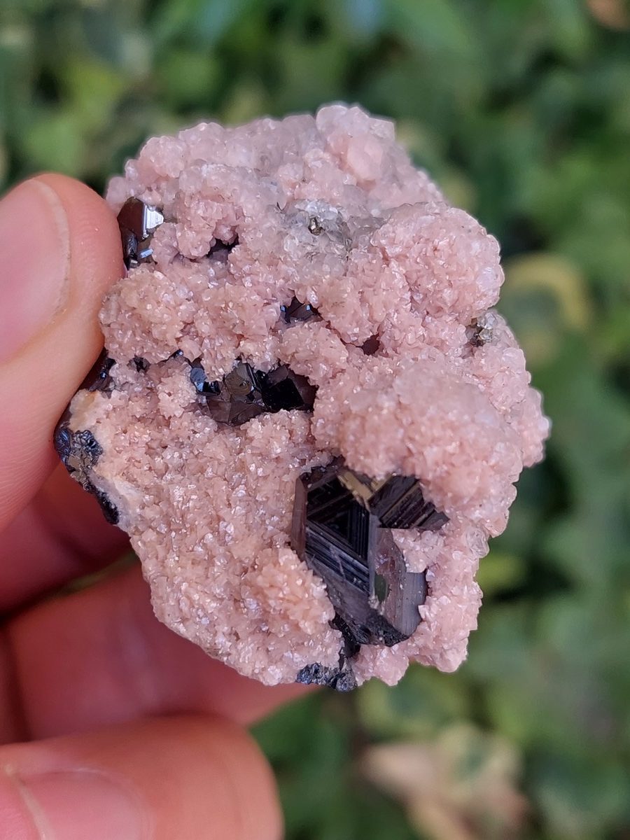 Rhodochrosite sur Sphalérite brute- Boutique Suisse