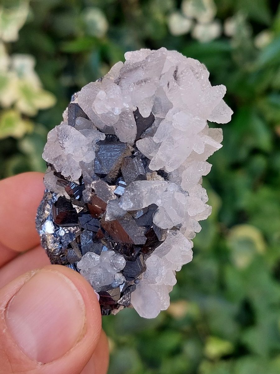 Calcite sur Sphalérite brute - Boutique Suisse