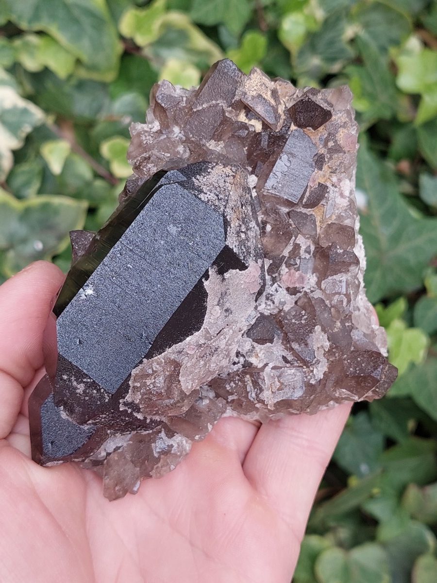Quartz fumé avec fluorite Suisse | Boutique suisse de minéraux du monde