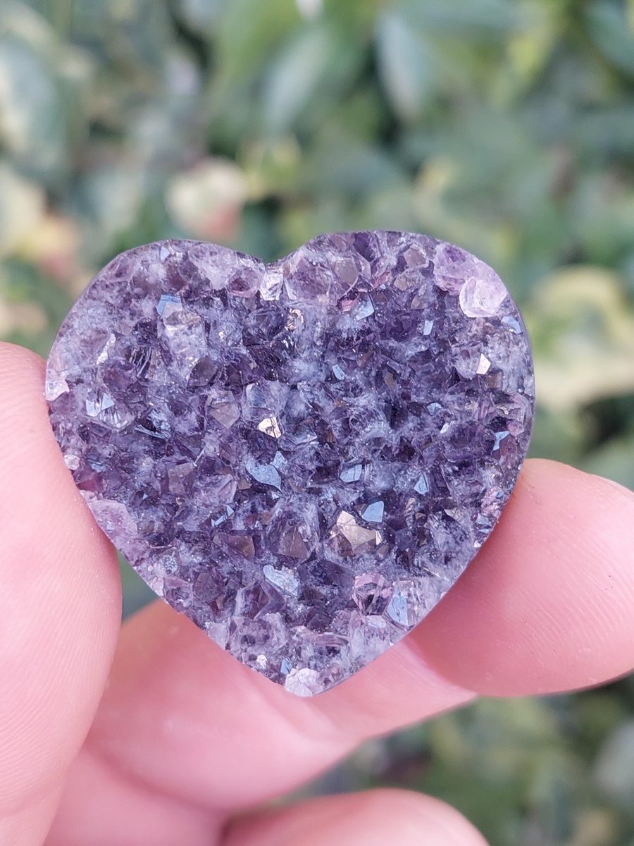 Cœur en Améthyste d'Uruguay | Boutique suisse de pierres du monde & lithothérapie