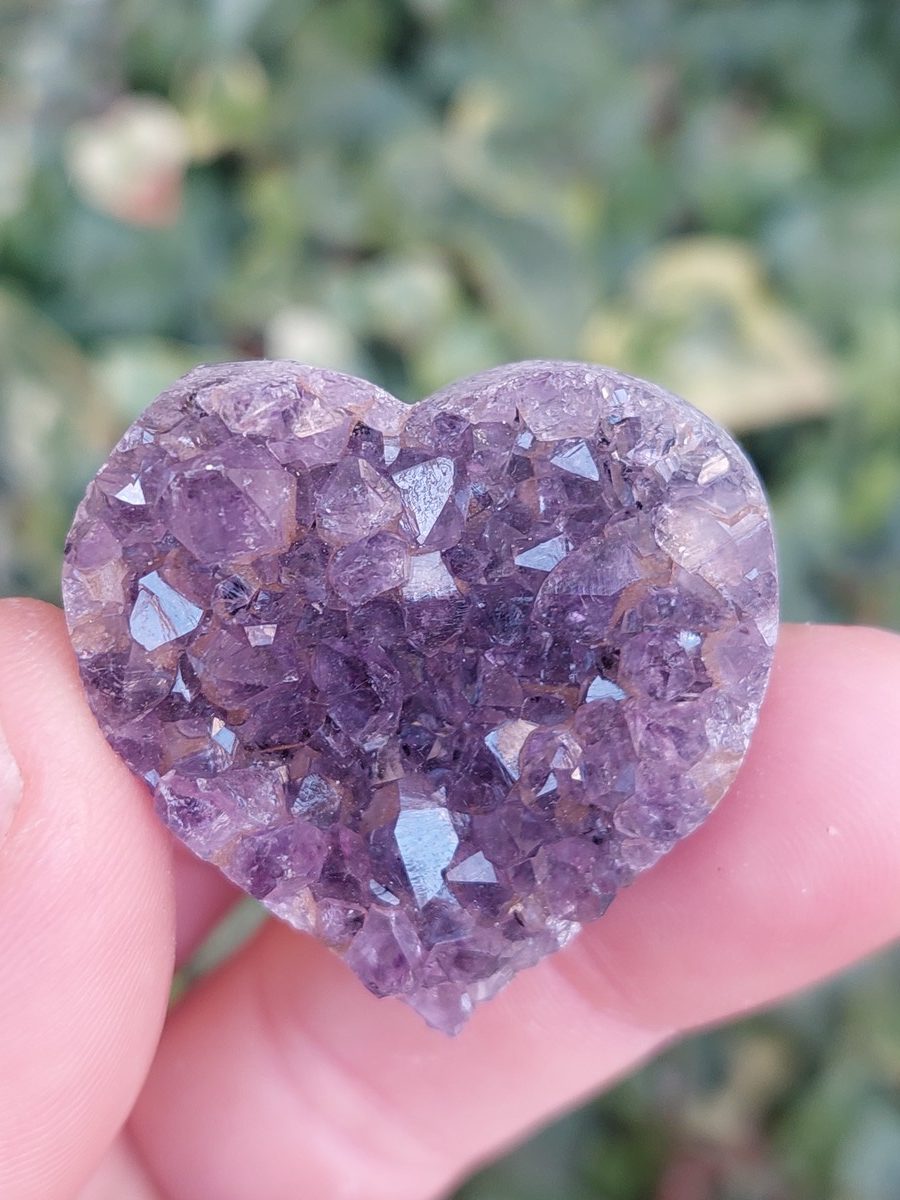 Cœur en Améthyste d'Uruguay | Boutique suisse de pierres du monde & lithothérapie