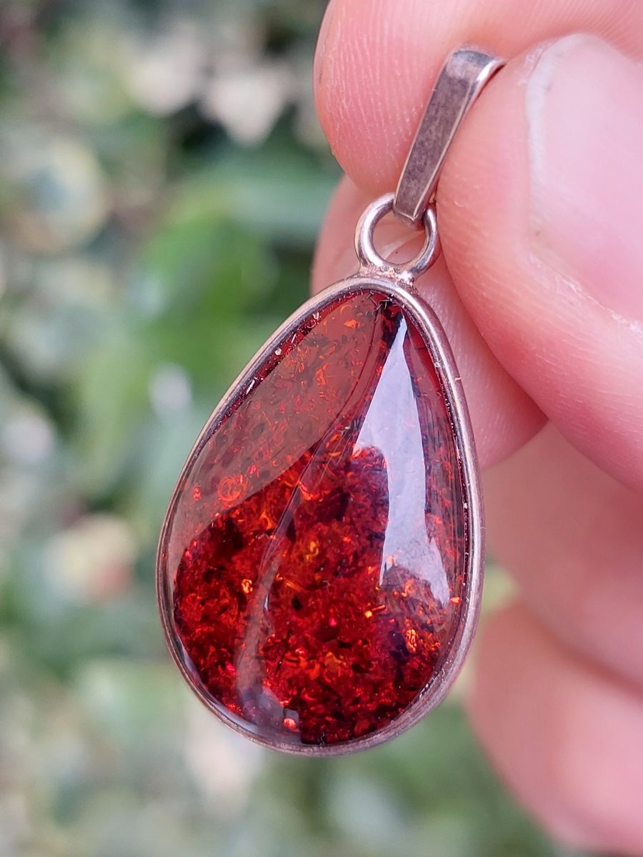 Pendentif en ambre | Boutique Suisse La Geode