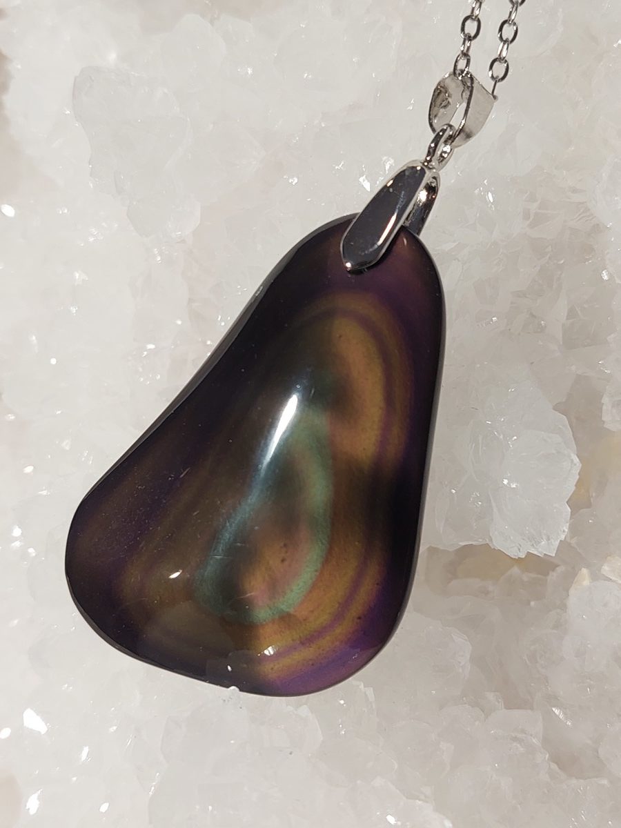 Pendentif en obsidienne | Boutique Suisse La Geode