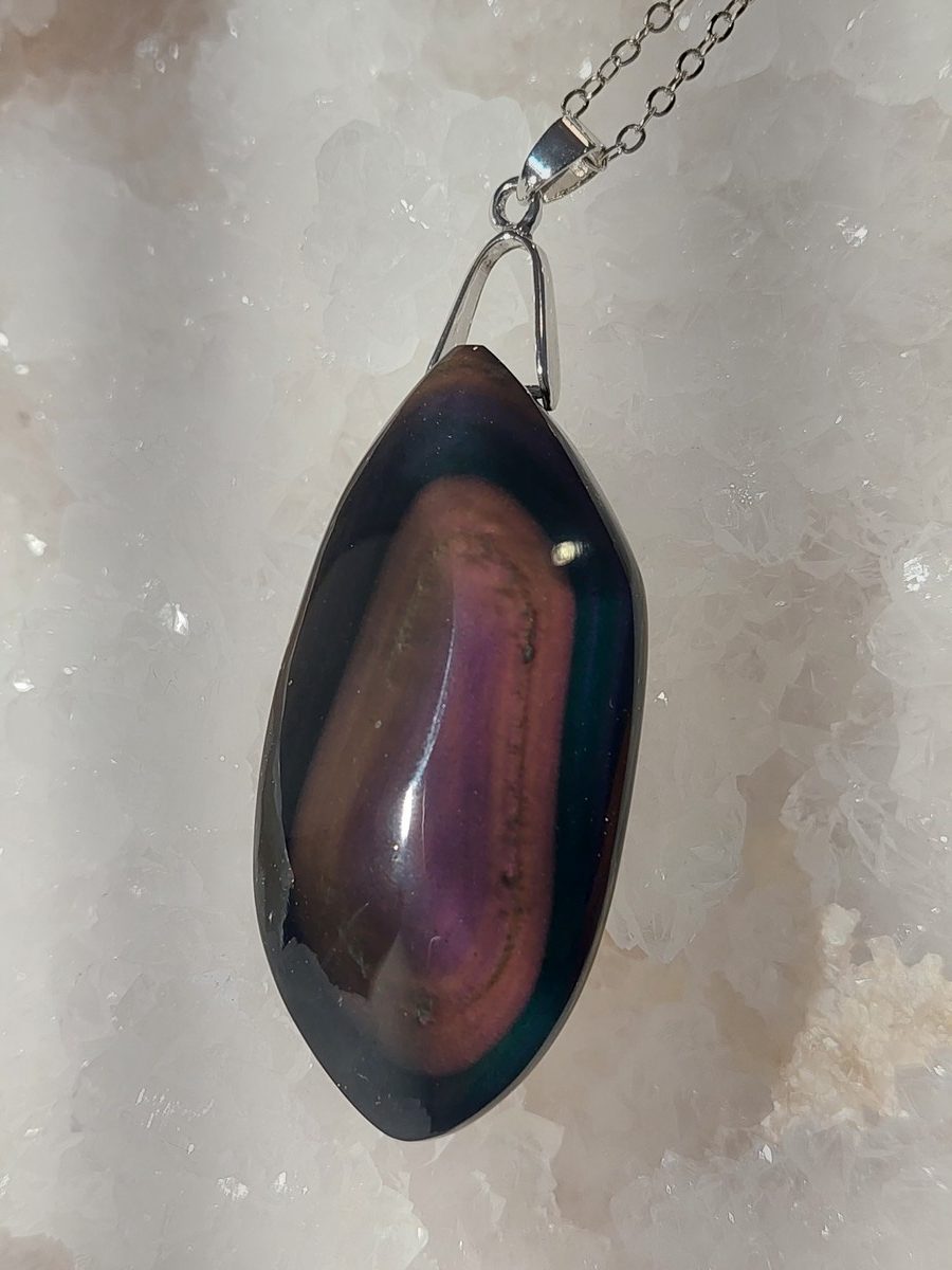 Pendentif en obsidienne | Boutique Suisse La Geode