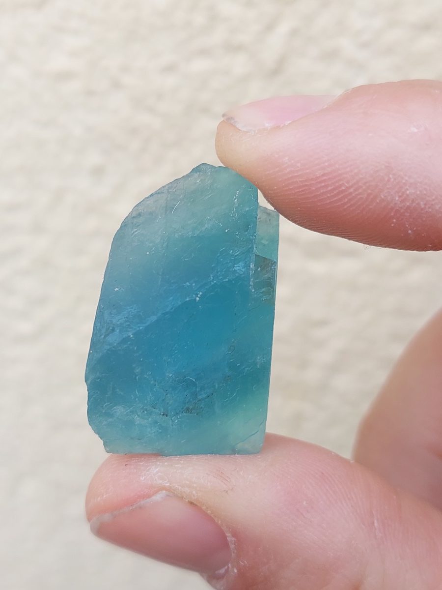 Fluorite bleue brute