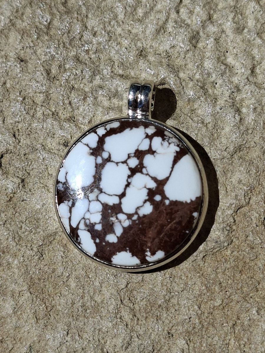 Pendentif en Magnésite et argent 925 | Boutique Suisse La Géode