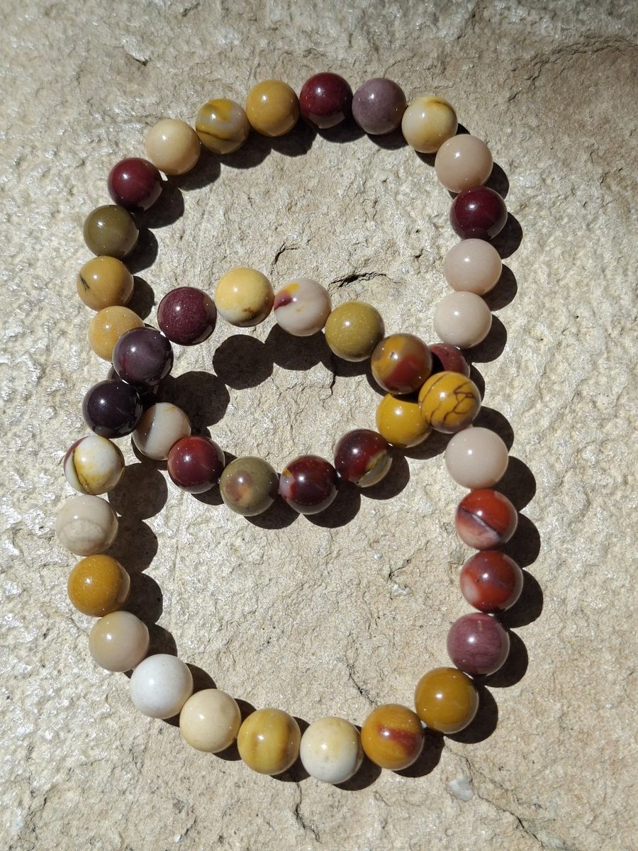 Bracelet en Jaspe Mokaïte 8 mm