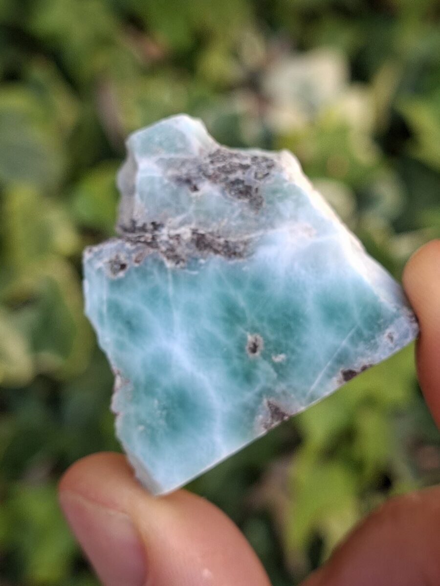Larimar plaque polie | Boutique Suisse La Géode