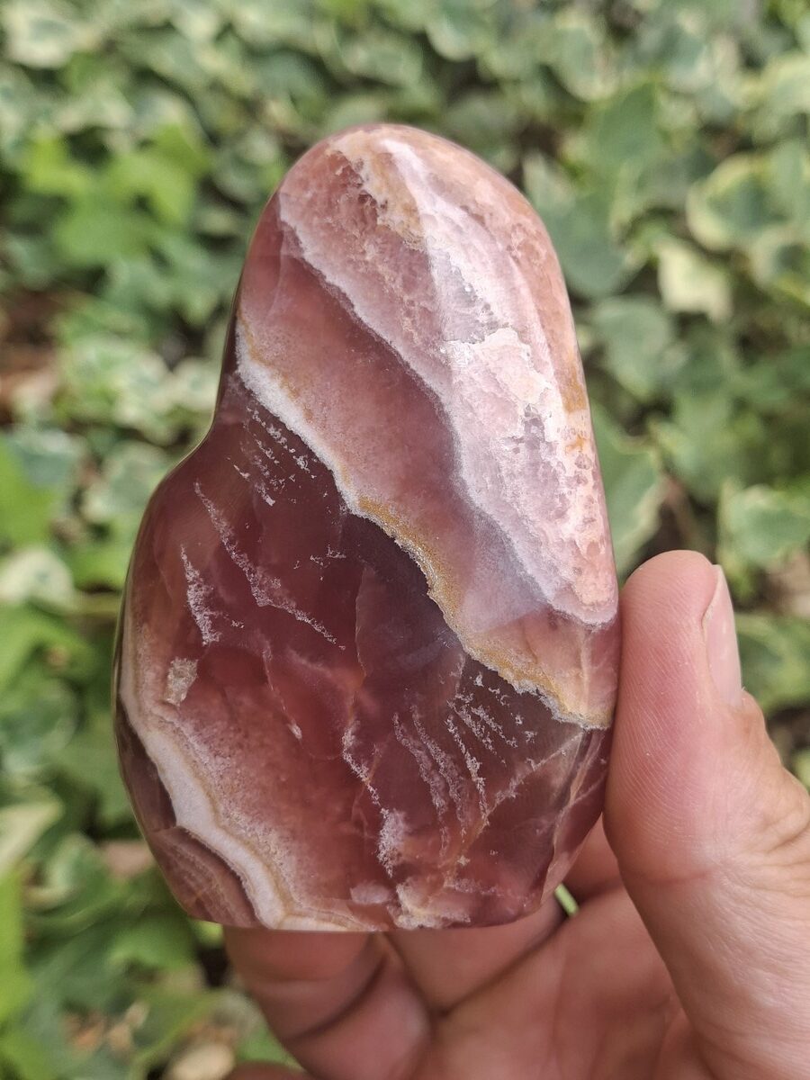 Pierre polie de Rhodochrosite - Galets lithothérapie