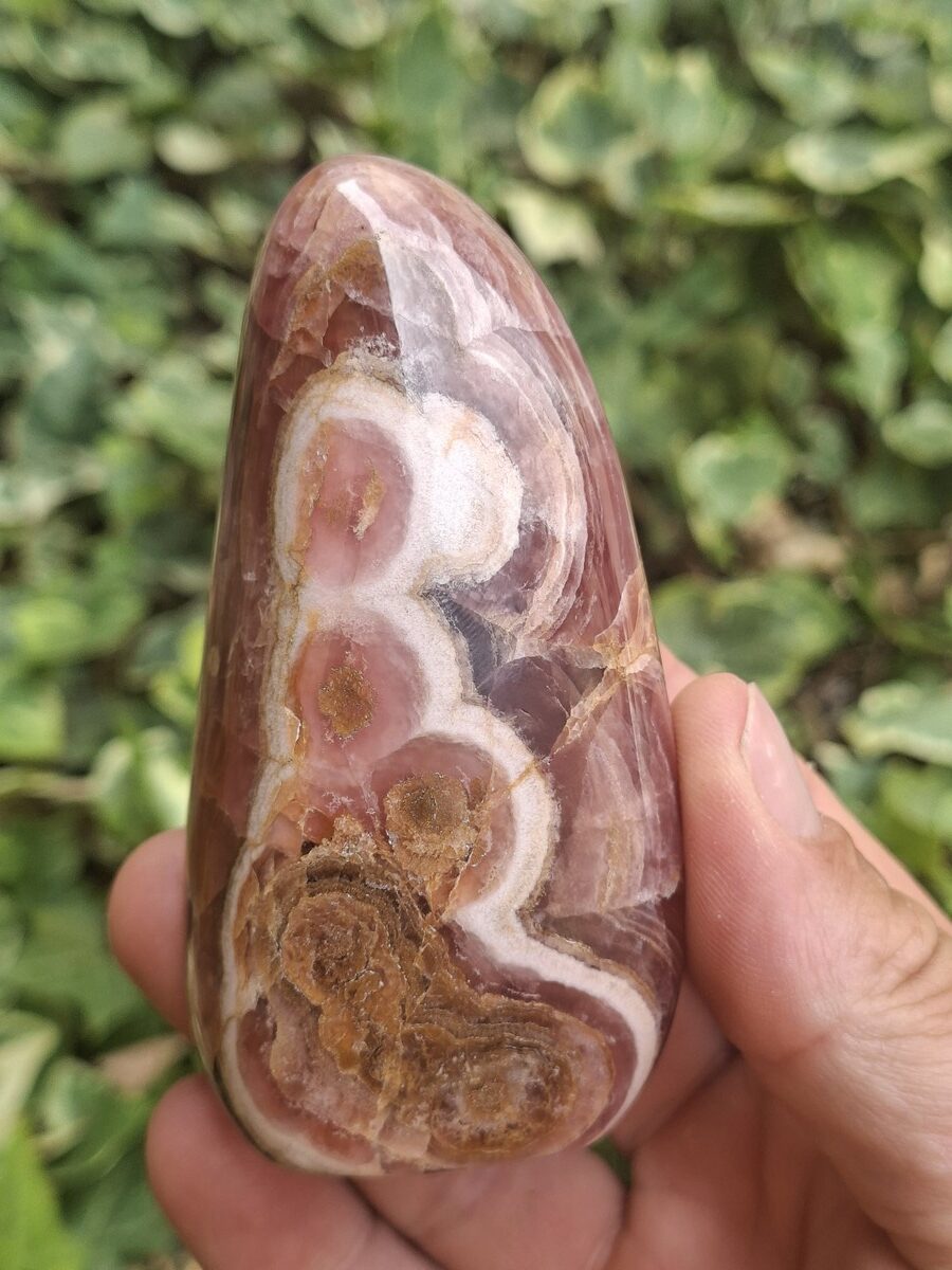 Pierre polie de Rhodochrosite - Galets lithothérapie