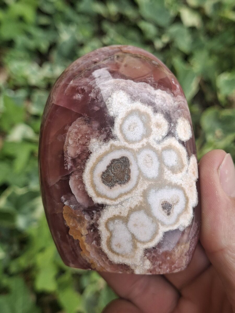 Pierre polie de Rhodochrosite - Galets lithothérapie