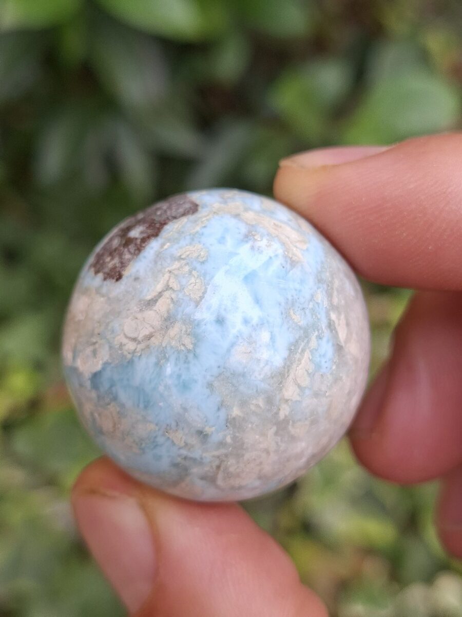 Sphère en Larimar | Boutique Suisse La Géode